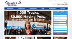 Desktop Screenshot of danielsmoving.com